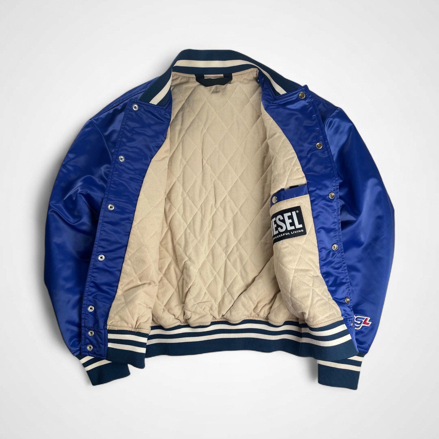 DIESEL ディーゼル / スタジャン バーシティージャケット 美品 参考 
