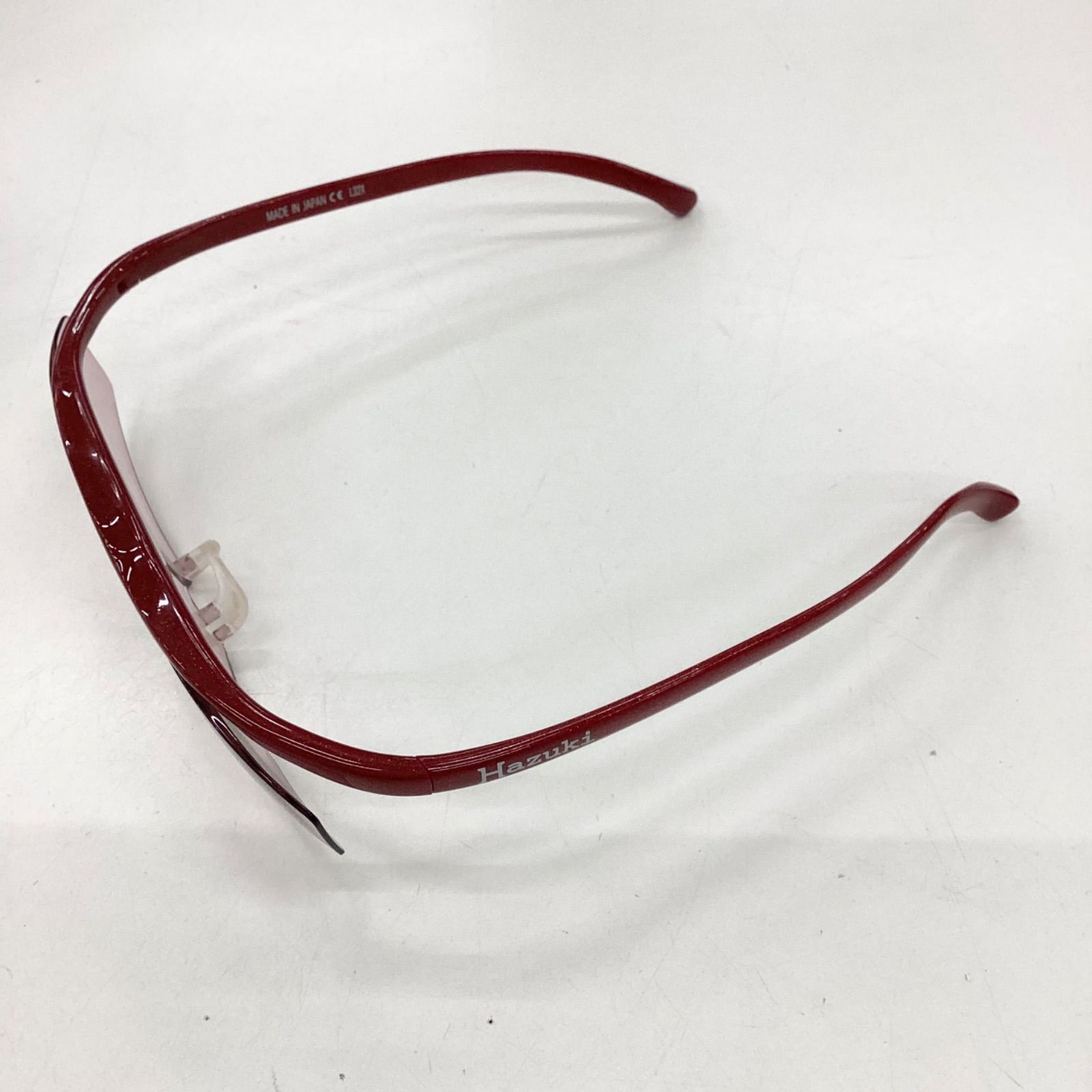 中古品 ハズキルーペ コンパクト ルビー ピンクブラウンレンズ 倍率1.32倍 日本製