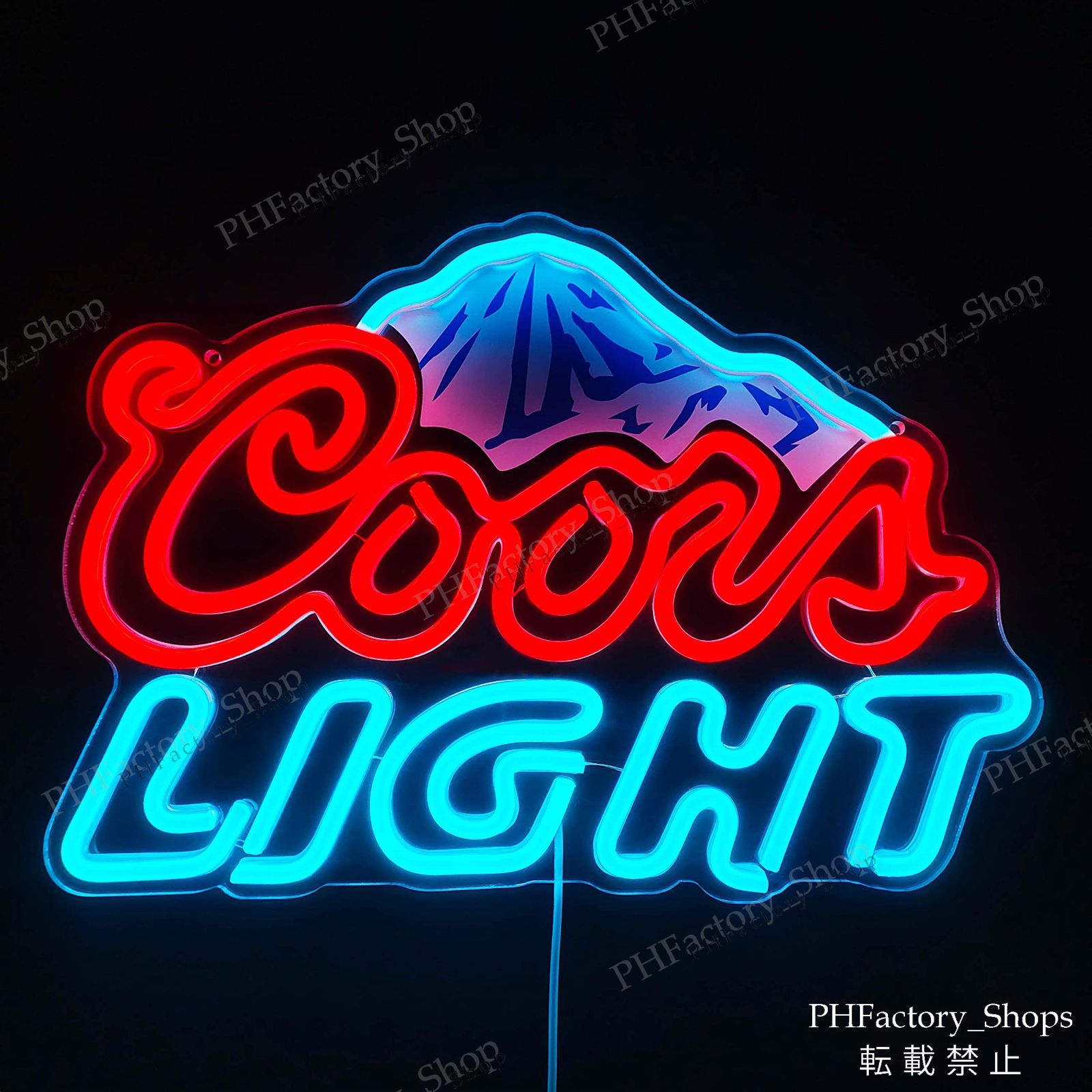 ビールネオンサイン COORS LIGHT LED ネオンビールバーサイン