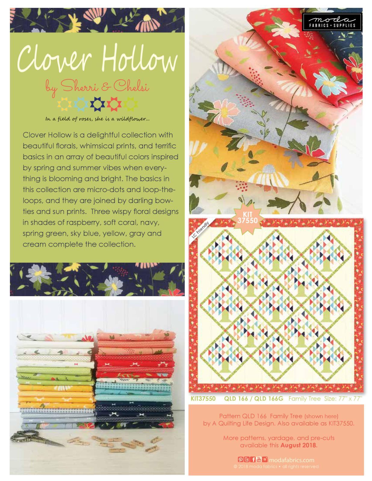 Moda Clover Hollow レイヤーケーキ Clover レイヤーケーキ Hollow Sherri Cake ID