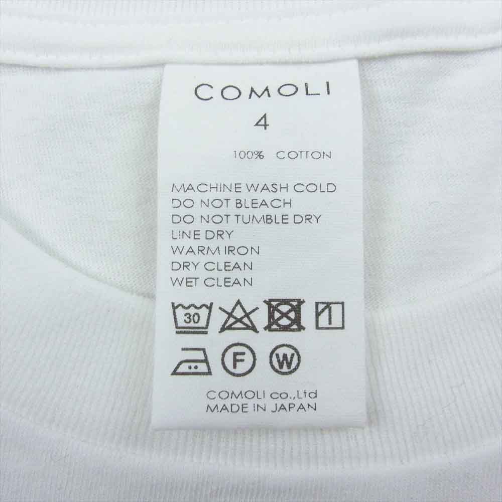 COMOLI コモリ Ｔシャツ 23SS X01-05015 SURPLUS サープラス 半袖 Tシャツ ホワイト ホワイト系 4【新古品】【未使用】【中古】 COMOLI コモリ Tシャツ 23SS X01-05015 SURPLUS サープラス 半袖 T