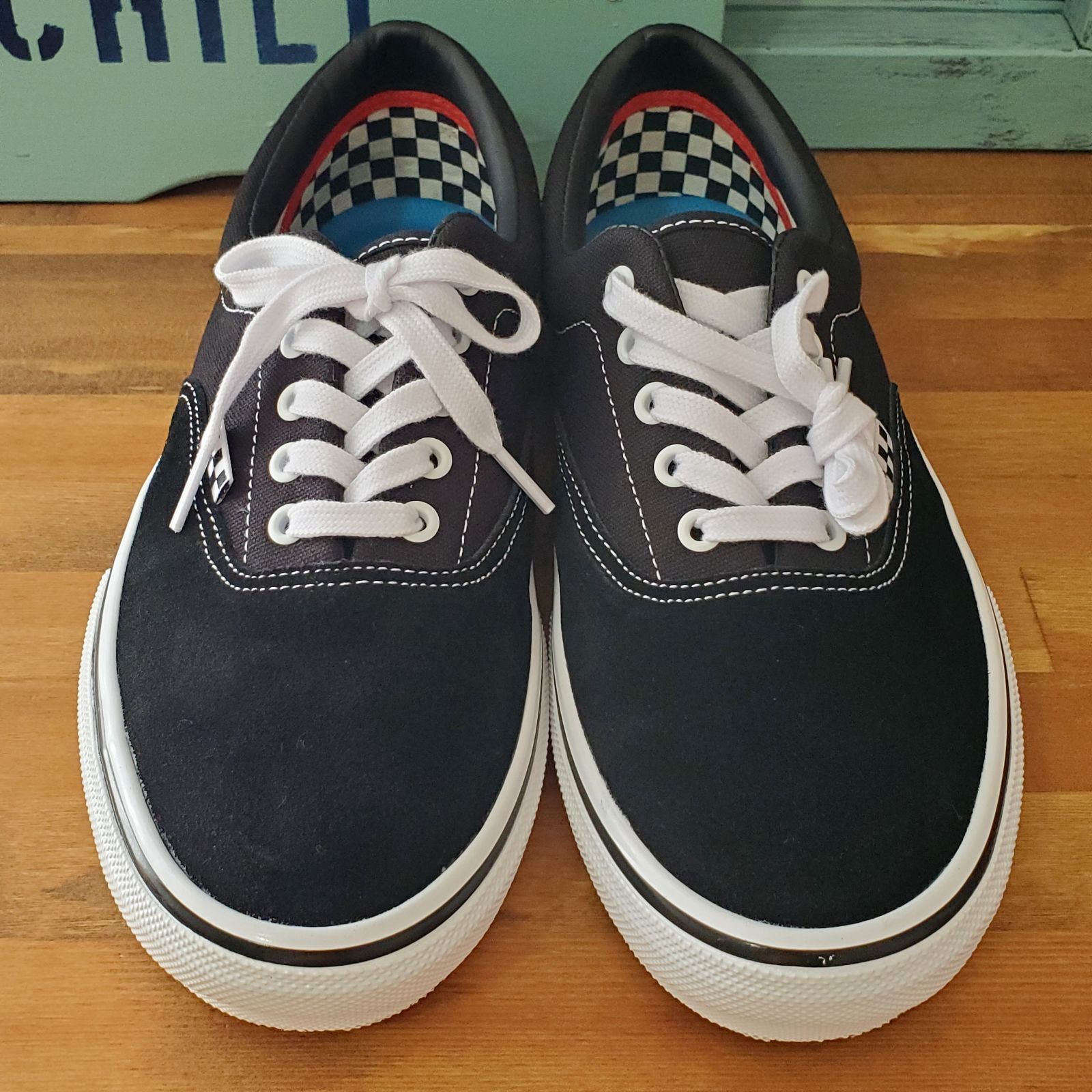 正規代理店に輸入 VANS SKATE ERA エラ ブラック ホワイト US規格 新品