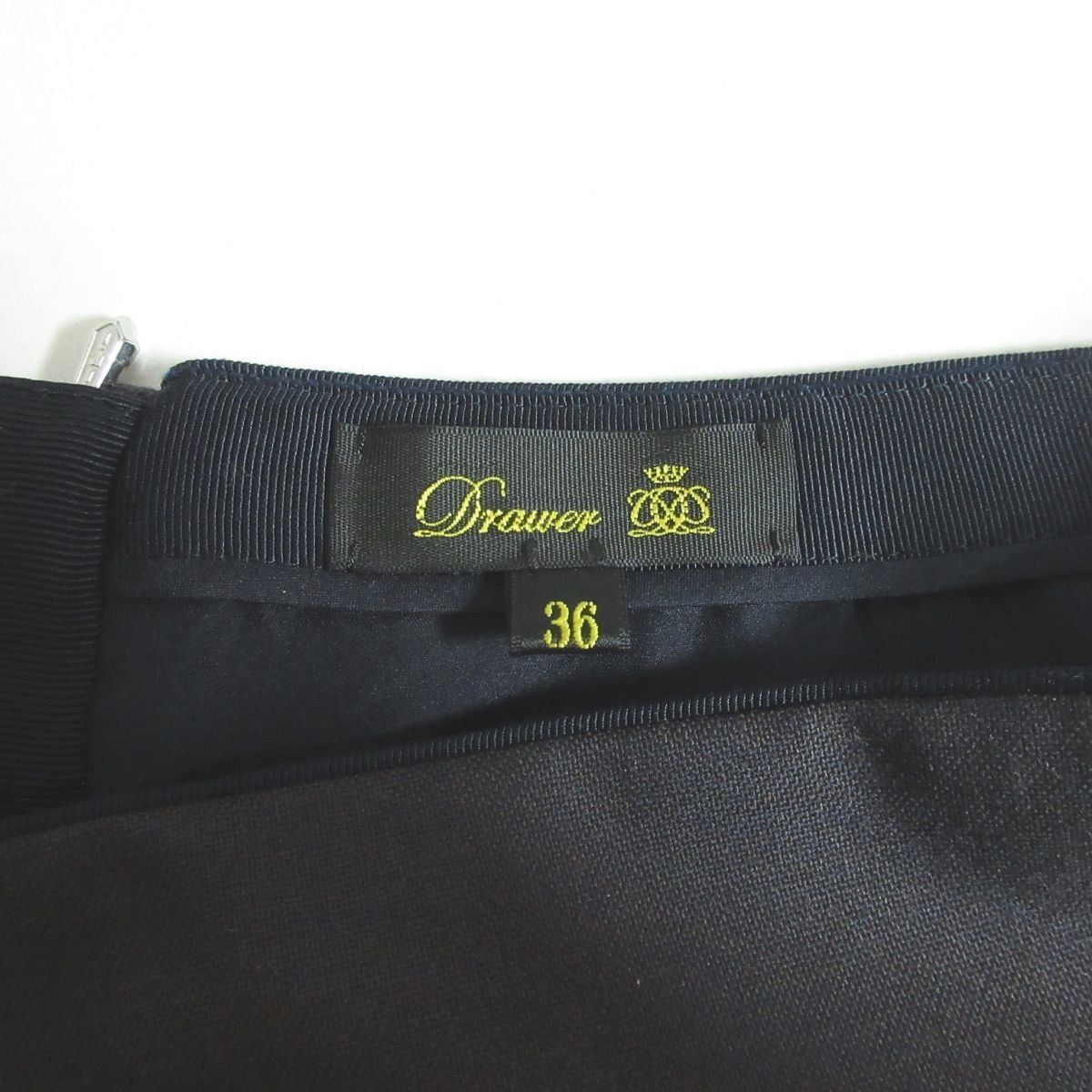 美品 Drawer ドゥロワー FALL1 ウールシャンブレータイト
