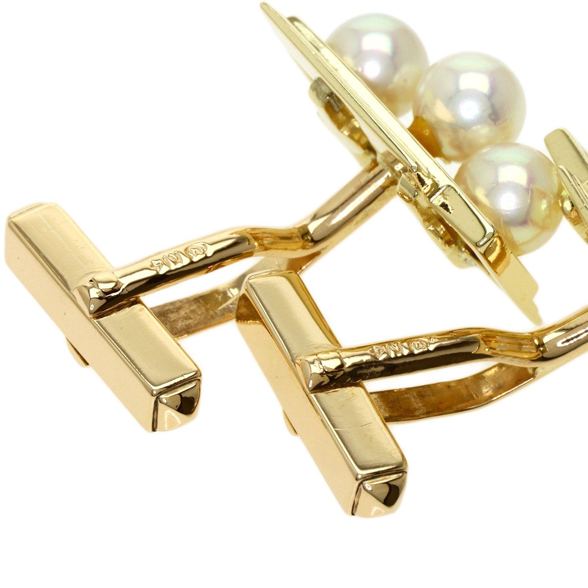 MIKIMOTO ミキモト パール 真珠 カフス K14YG メンズ - メルカリ 