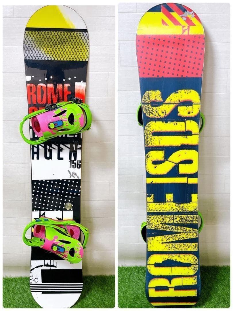 8 メンズ3点 推薦 ROME 156cm FLUX M スノボ