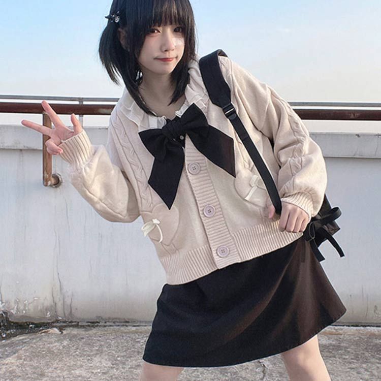 カーディガン 女子 スクールカーディガン 制服 ゆったり Vネック ニット 秋冬 春 綿 無地 スクールセーター JK制服 レディース 前開き 大きいサイズ ニット 学生 カーディガン 女子 スクールカーディガン 制服 ゆったり Vネック