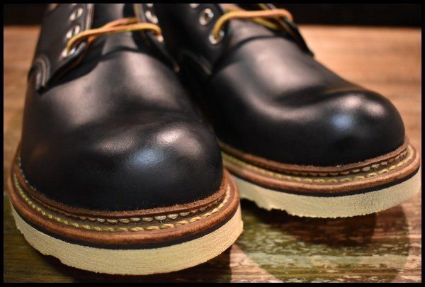 9.5D 箱付 未使用 15年】レッドウィング 8002 オックスフォード 黒