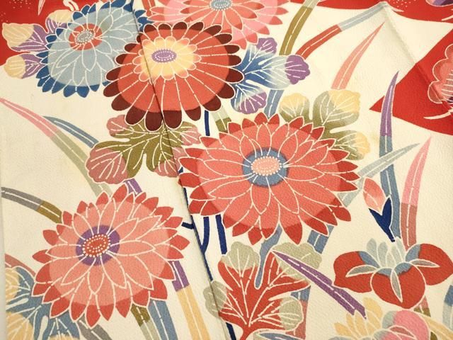 平和屋着物○上質な色無地 舞花地紋 紅梅色 正絹 逸品 DAAV4926ud