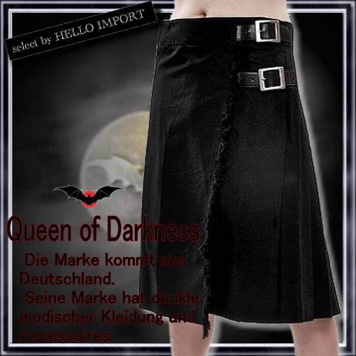 レギュラー 丈 スカート メンズ ゴシック ファッション 男 黒 送料無料 |rfb044