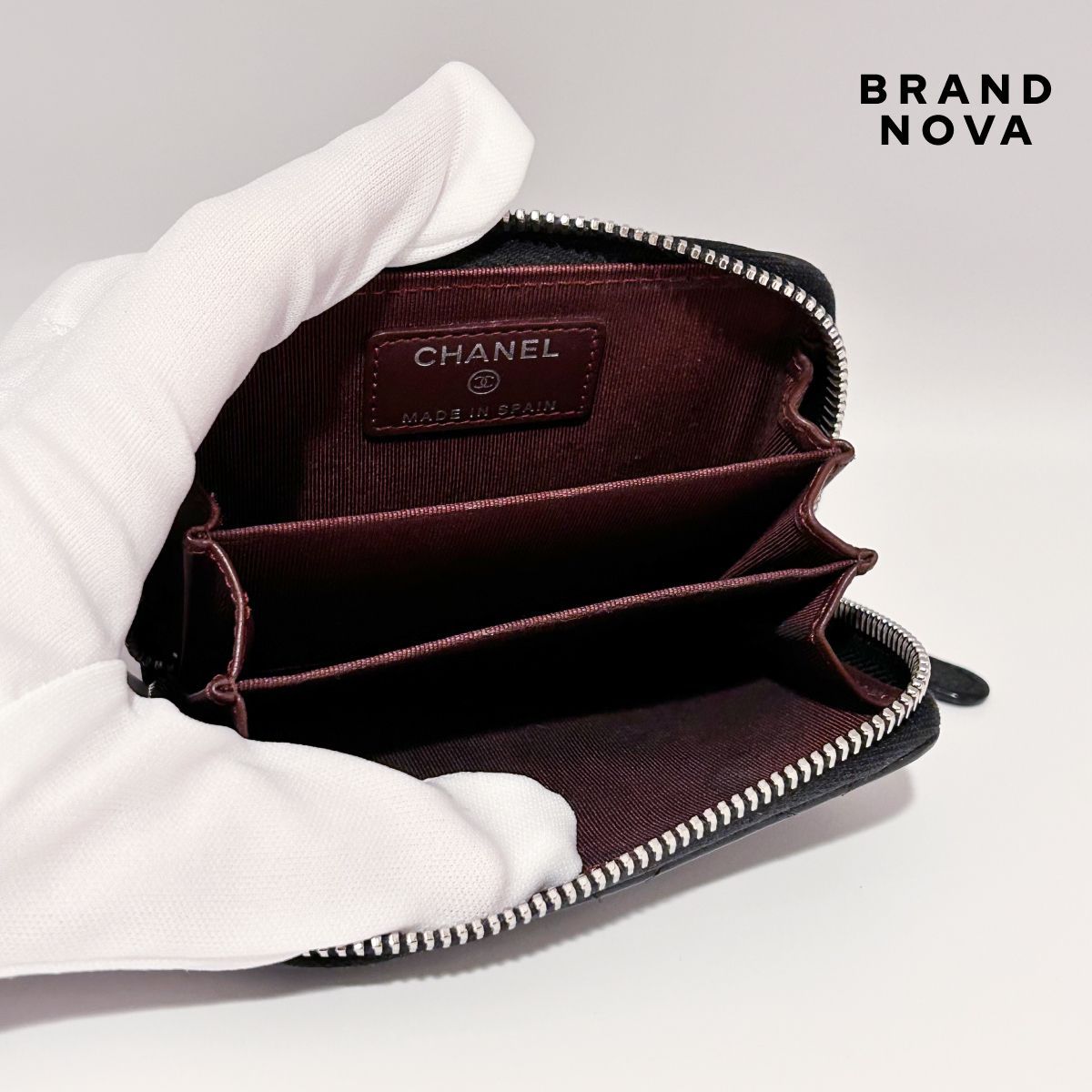 CHANEL ジップコインパース CHANEL シャネル キャビアスキン マトラッセ クラシック ジップ