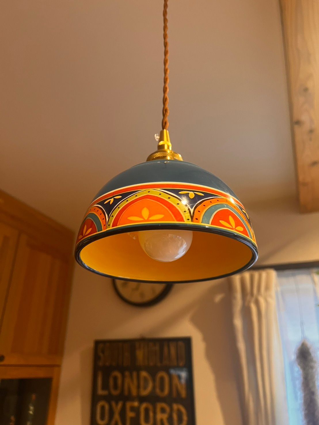 彩宙 さいちゅう – Tunisia × Japan 陶器ペンダントライト｜選べる二彩 藍花 陽彩 NEXPOTALLINN_EU