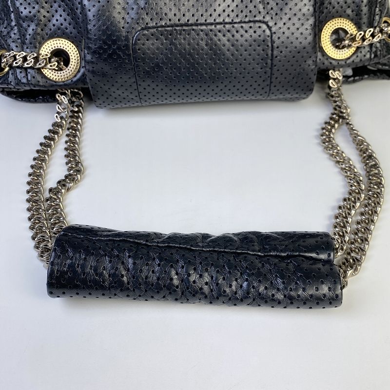 CHANEL シャネル ココマーク ショルダーバッグ カーフ ブラック【中古 ...