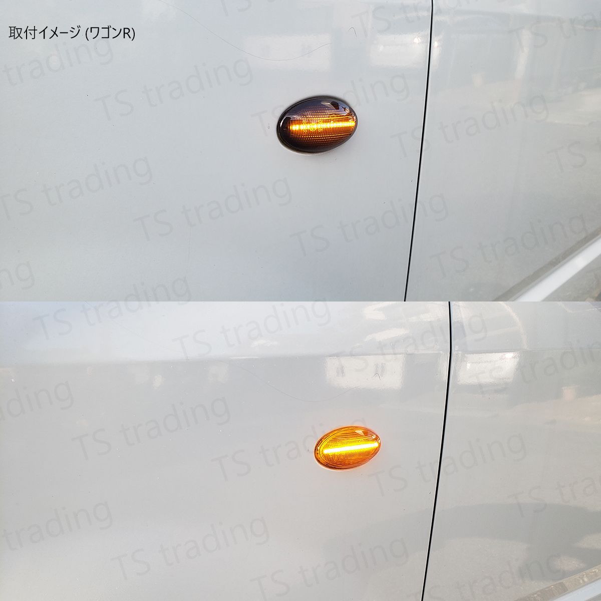 N-BOX N-BOX+ JF1 JF2 LED ウインカー サイドマーカー 流れるタイプ シーケンシャル クリアレンズ LEDバルブ LEDサイドマーカー ウィンカー T10 フェンダーマーカー LEDウインカー AP LEDウインカーポジションキット レッド&frasl;アンバー FLUX LED