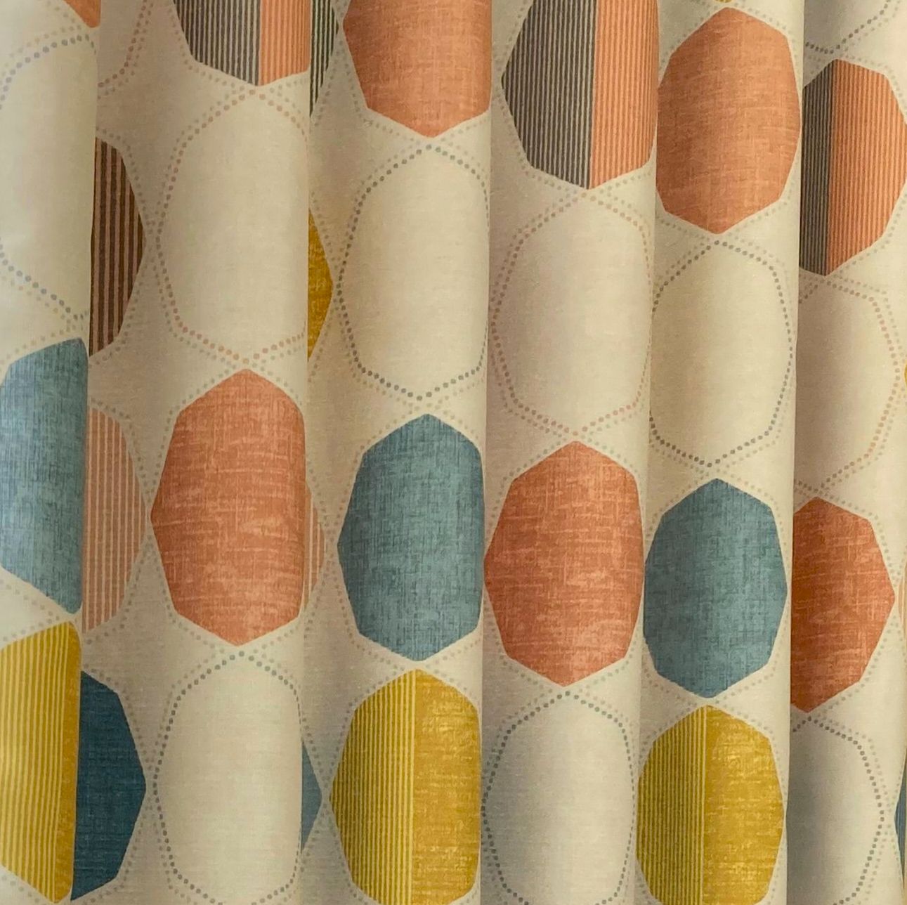 OK493 IV オーダーカーテン ドレープカーテン 遮光カーテン 水玉