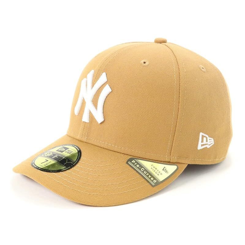 LA 59FIFTY キャップ サイズ7 ホワイト/イエロー ニューエラ 59FIFTY ニューヨークヤンキース サイバーイエロー