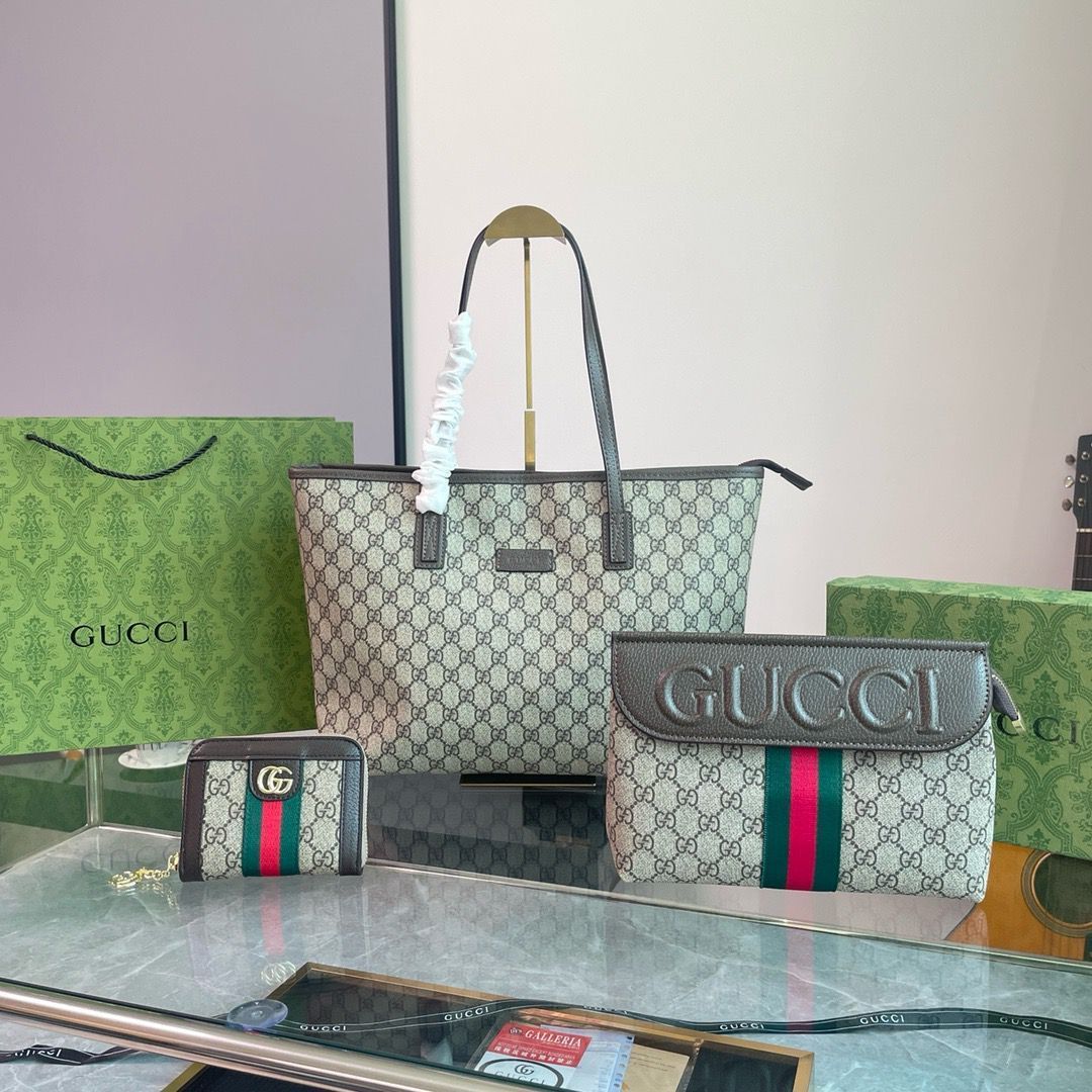 グッチ GUCCI トートバッグ ショルダーバッグ ハンドバッグ 小銭入れ 3点セット - メルカリ