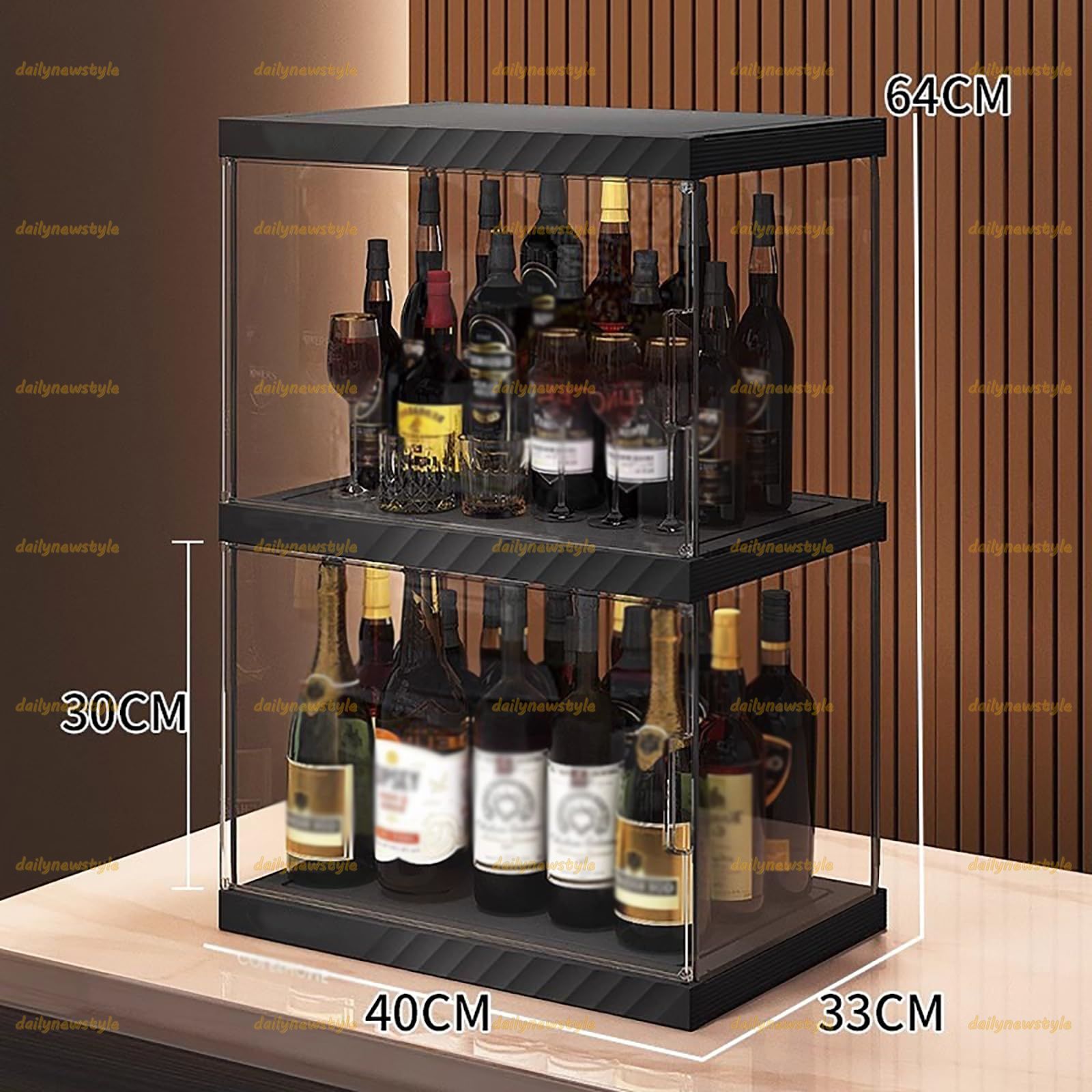 人気推薦◇小型 ウイスキー 棚 酒棚 ディスプレイ 酒 棚 厚手のPP素材