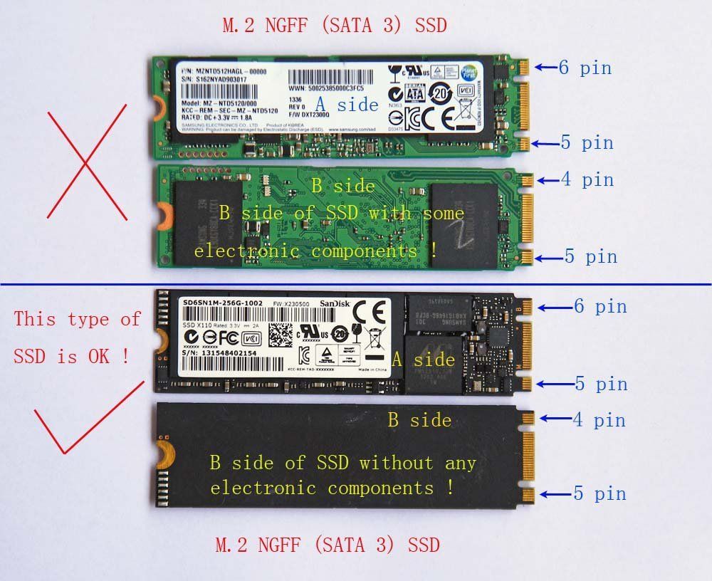 64G 512G A1370 A1369 air Macbook 機種 2010年 SSD SSD 2011 APPLE → 2280 2260 変換アダプター 2242 2230 NGFF M.2 SATA