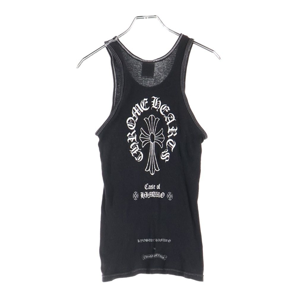 CHROME HEARTS クロムハーツ × KYOSUKE HIMURO 氷室京介 15th Anniversary Special LIVE プリントリブタンクトップ ノースリーブ ブラック