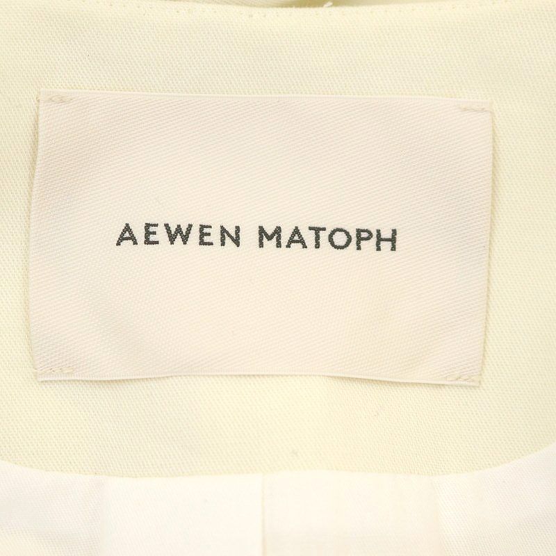 イウエンマトフ AEWEN MATOPH 23SS コットン フレア ノーカラーコート