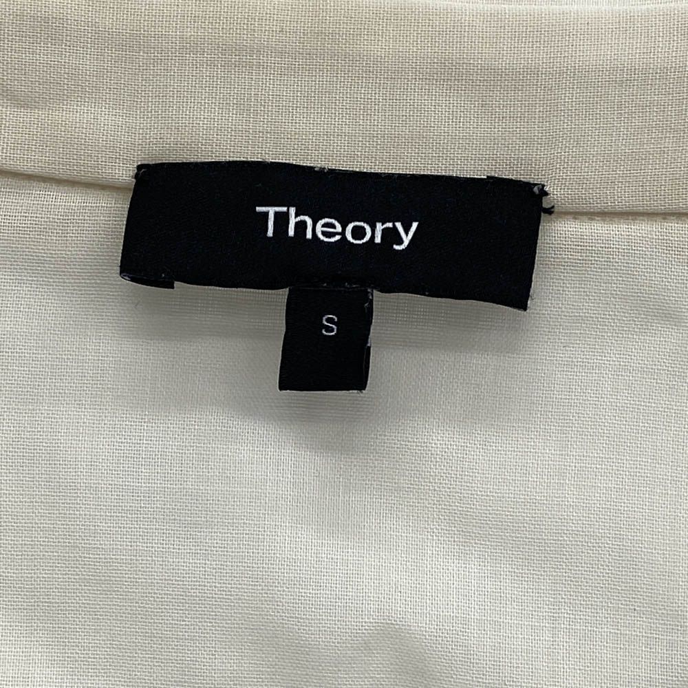 theory セオリー オープンカラー ポリエステル混 ウール 長袖