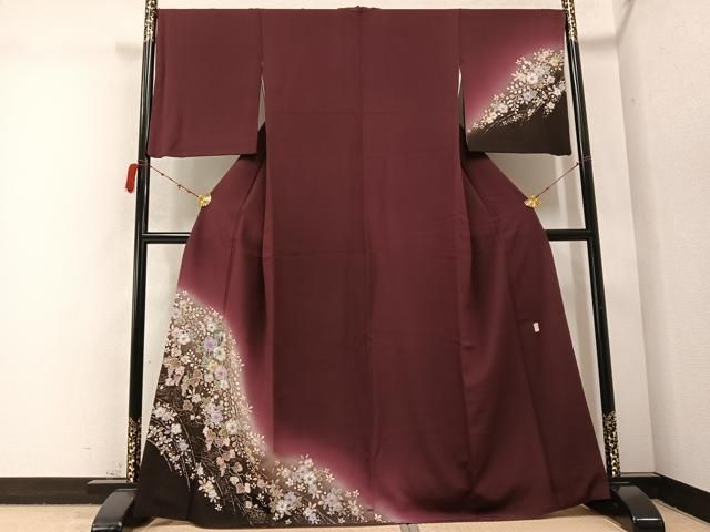 平和屋着物○越後十日町の一流染匠 桐屋・翠山工房 訪問着 辻が花 絞り