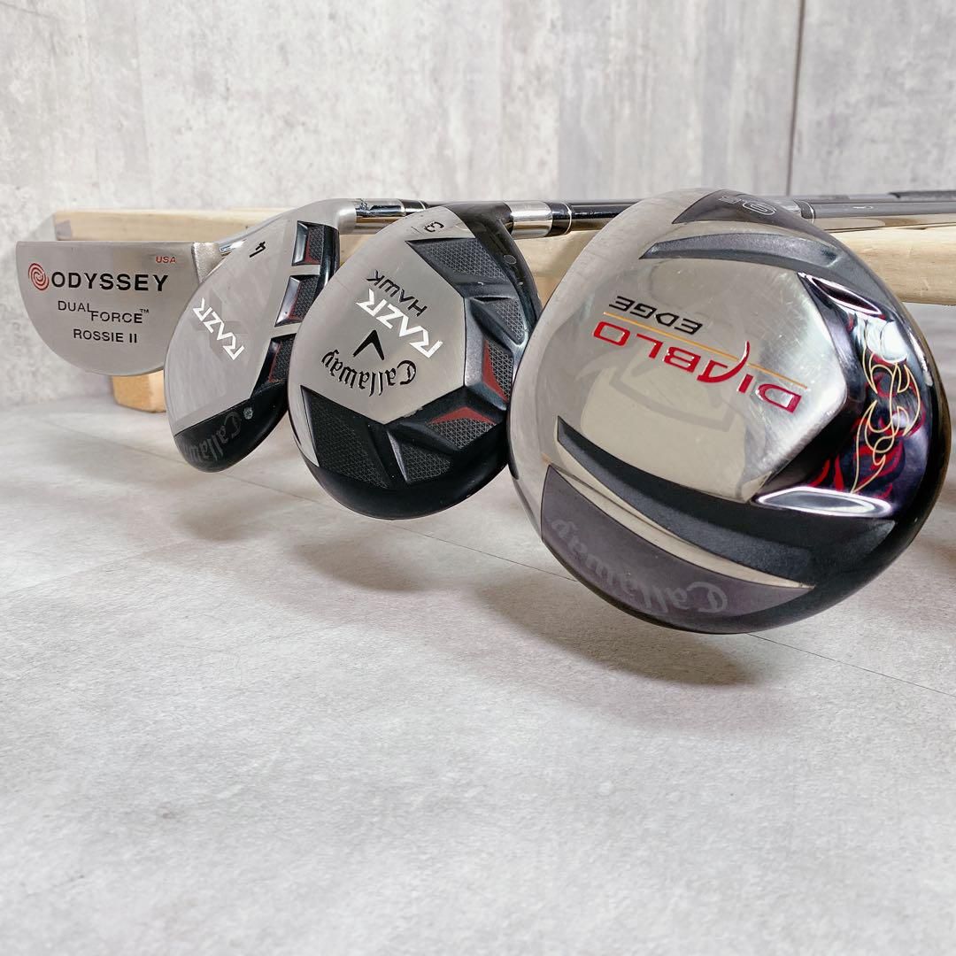 X555 キャロウェイ メンズ ゴルフ クラブセット 12点 黒 カッコいい WWW_MEBLE-SODAR_PL