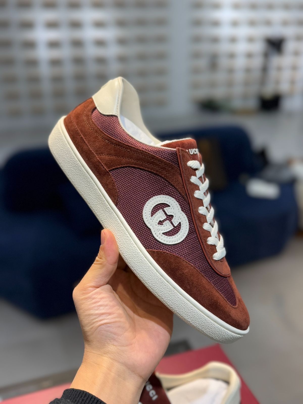 24-25新作 グッチ リップル スニーカー Gucci グッチ リド 24SS 新作 スエード スニーカー - メルカリ