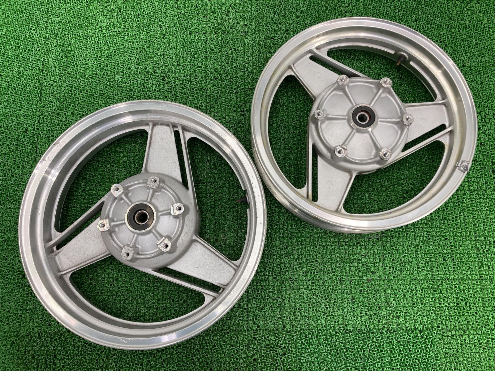 ZX-10 ホイール 前後 F-1220/R-1221 カワサキ 純正 中古 バイク 部品 ZXT00B ZX1100B F-1220 R-1221  コケキズ無し ノーマルキャスト