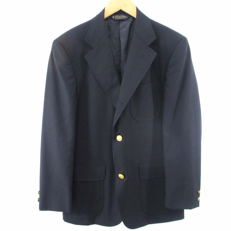 ブルックスブラザーズ BROOKS BROTHERS テーラードジャケット 紺ブレザー 金ボタン 紺 ネイビー 37SHT
