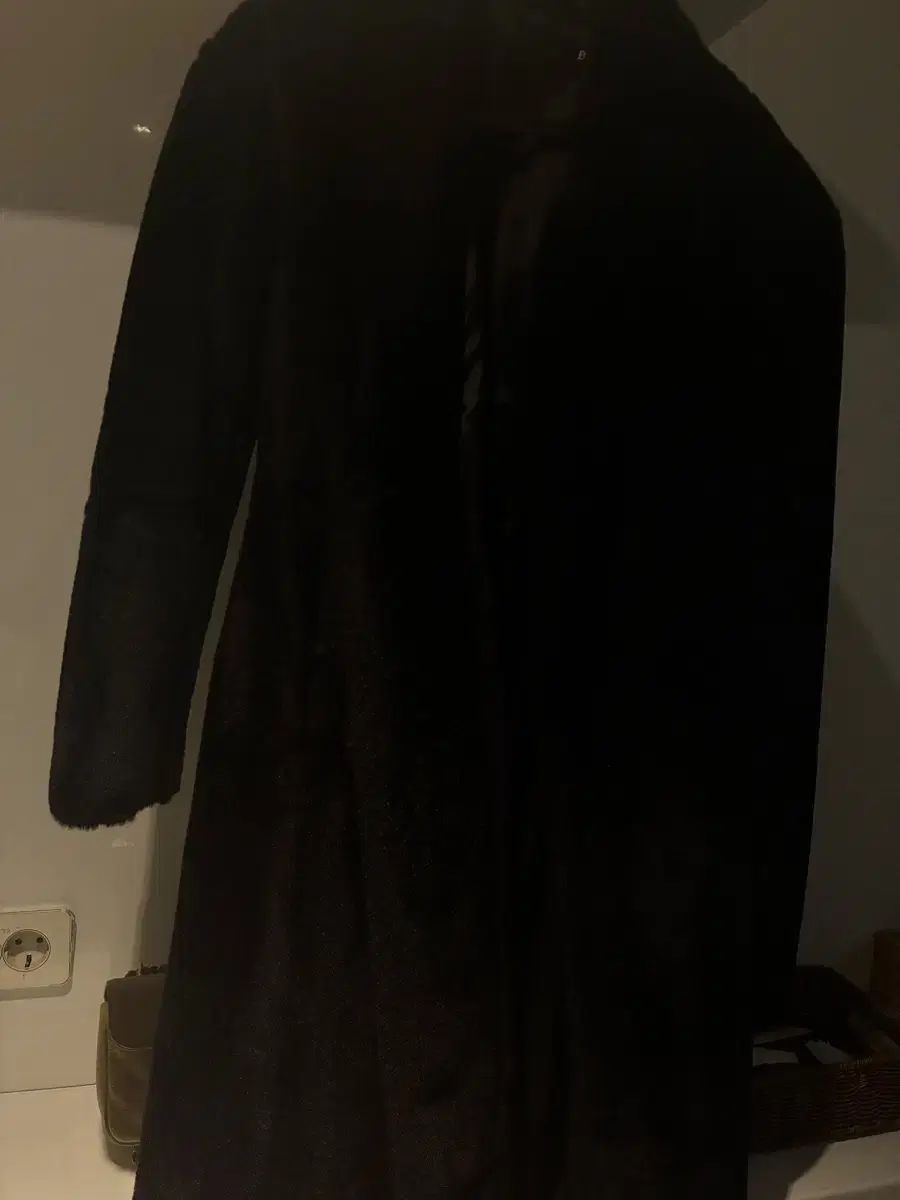 ぼやけている ロング ファージャケット