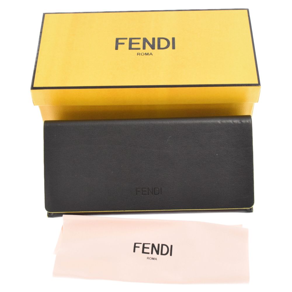 FENDI フェンディ ラナウェイ Fロゴ ラウンドサングラス メガネ 眼鏡 FF 0285 ブラック FENDI (フェンディ) ラナウェイ Fロゴ ラウンドサングラス メガネ 眼鏡