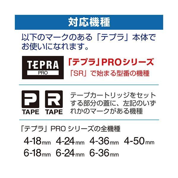 TEPRA ラベルテープセット 36mm 24mm 18mm 9mm 事務・店舗用品 TEPRA ラベルテープセット 36mm 24mm 18mm 9mm