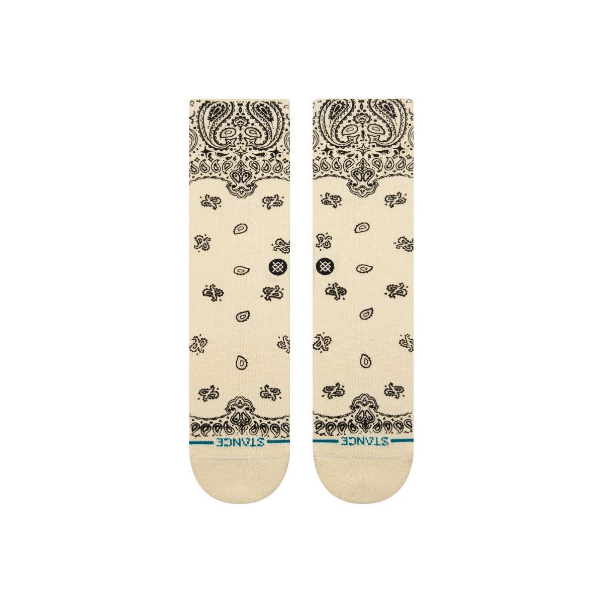 STANCE HANKY インフィニット ソックス クリーム ペイズリー 靴下 白