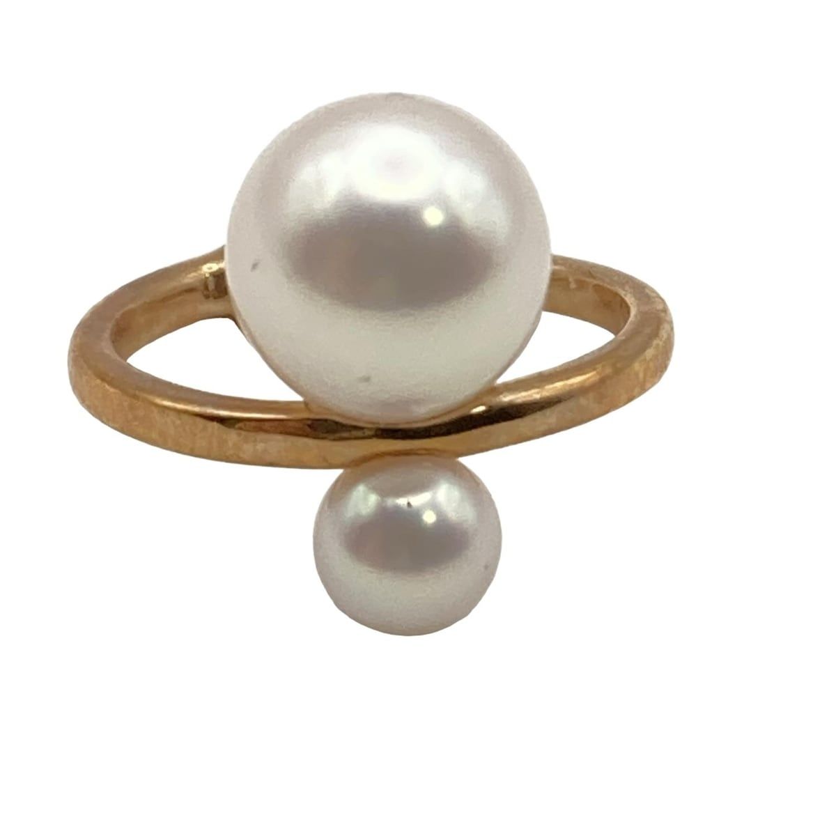 Hirotaka ヒロタカ イヤリング - K10PG×白 イヤーカフ 片側