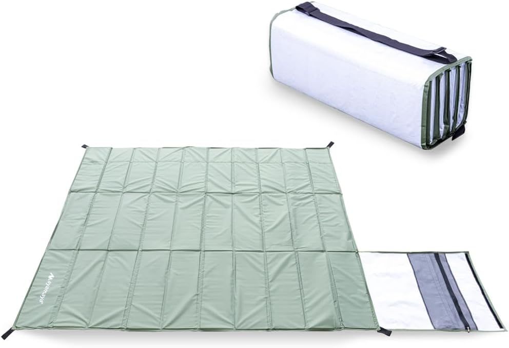 寝ても座っても楽 ayamaya テントマット ayamayaポップアップテント 厚さ6mm サイズ187cm x 232cm インナーマット 折りたたみクッションマット キャンピングフロアマット キャンプ 公園 ピクニック 海 マット