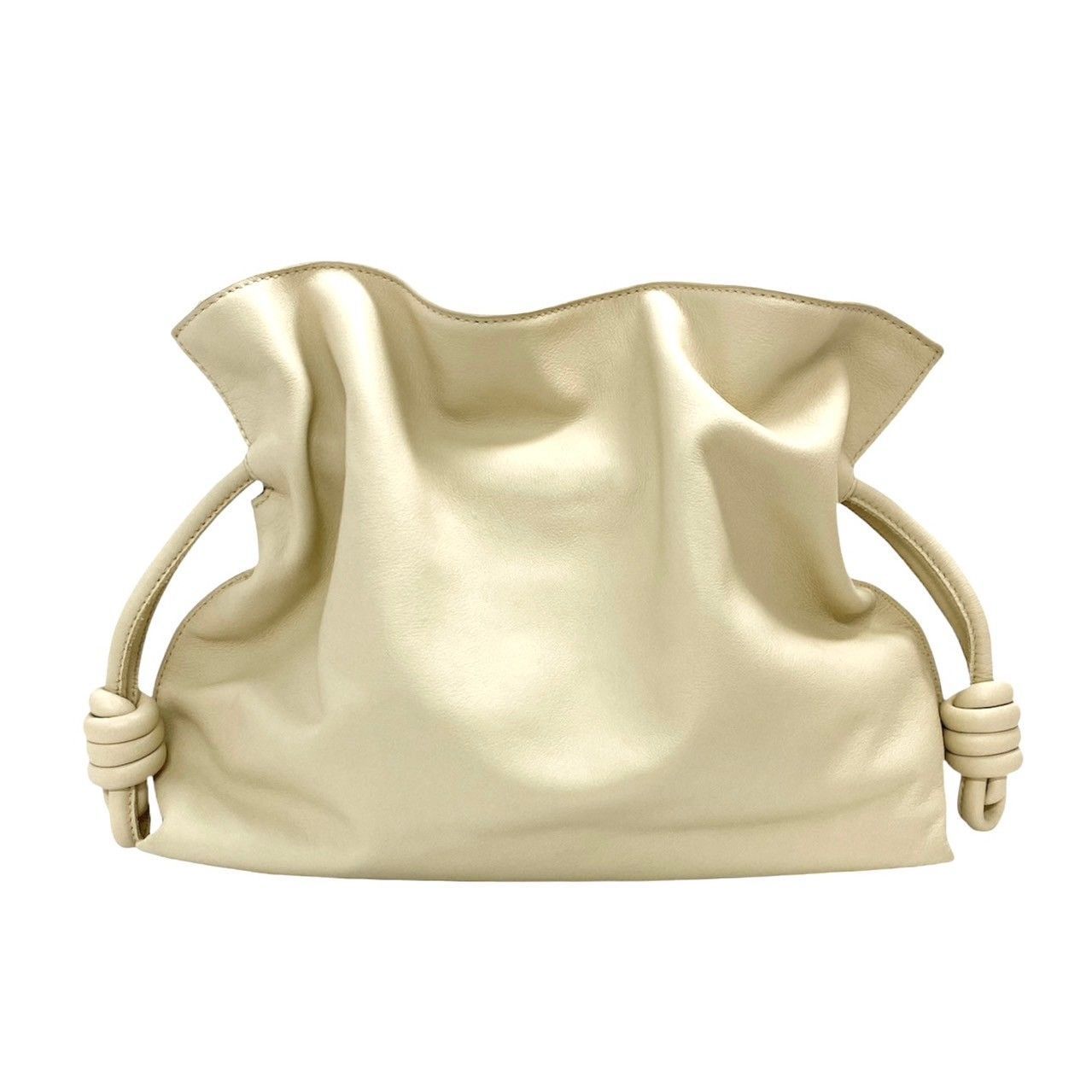 LOEWE】フラメンコ クラッチ ナパカーフ シーソルト ショルダー LOEWE】フラメンコ クラッチ ナパカーフ シーソルト ショルダー