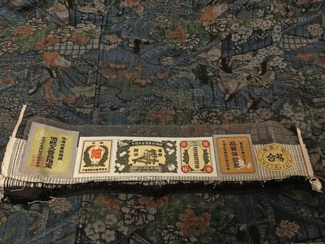 平和屋着物○本場本真綿結城紬 100亀甲 人物風景花文 やまと誂