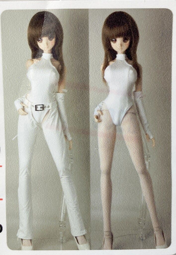 TcDoLL サイズ:DD・DDS(M/L)/スマートドール(S-L) ホワイト ボディスーツセット　ホワイト DBD028