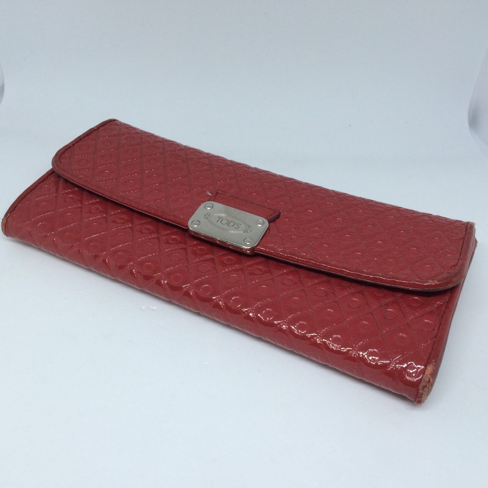 TOD'S トッズ 長財布 レッド 新品 TOD'S トッズ ショルダーウォレット