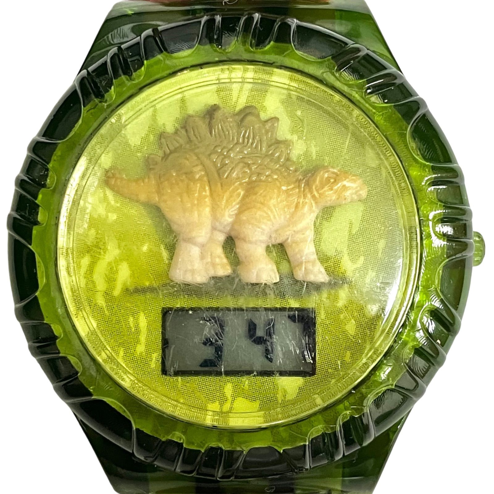 【ヴィンテージ⭐️ロストワールド】 90s Jurassic Park The Lost World wrist watch ジュラシック パーク  ウォッチ　 ステゴサウルス　 1997年製 　バーガー キングおもちゃシリーズ （AYA）