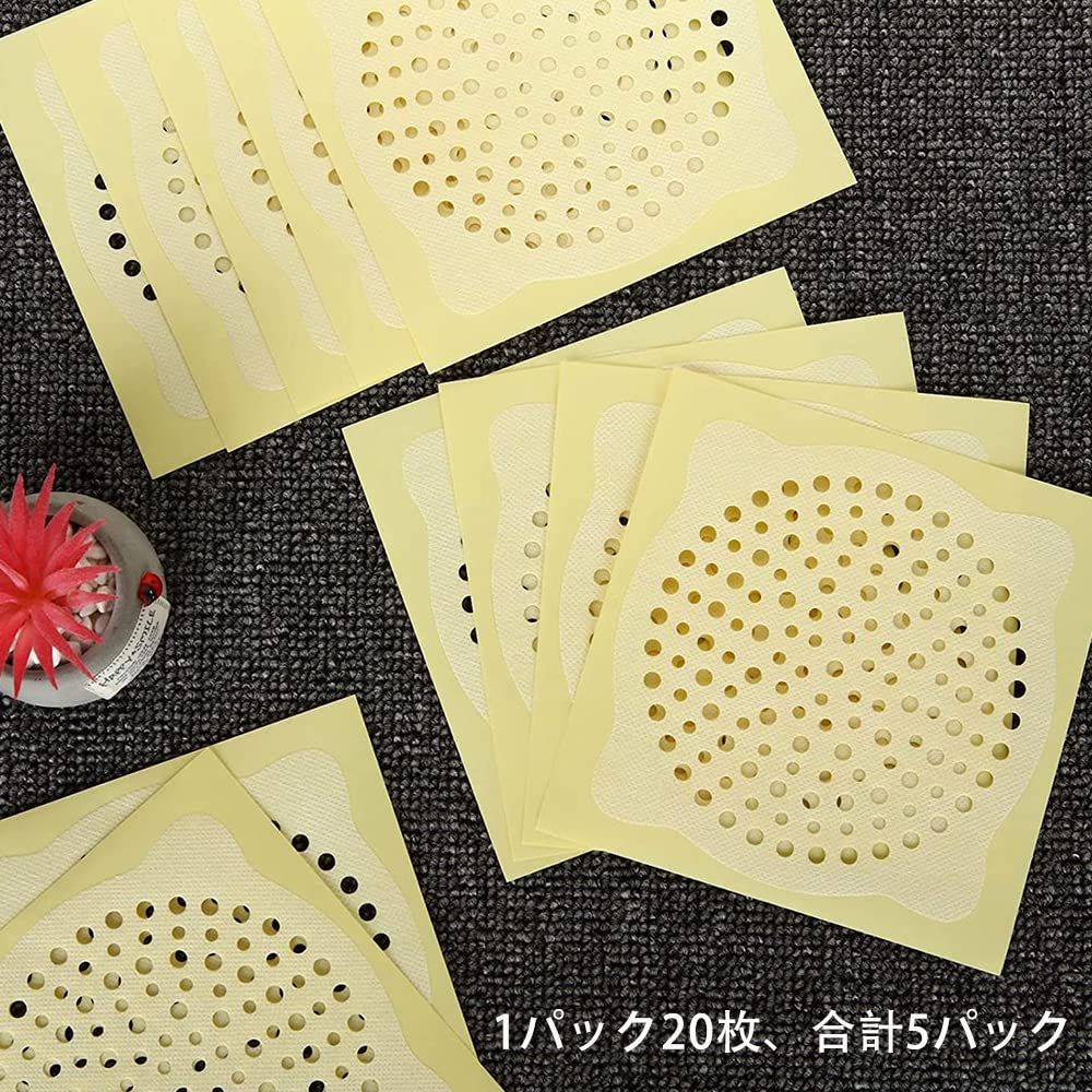  DFsucces 排水口シール 髪の毛取りシート 排水口 バスルーム 洗面所 排水溝 キッチン 浴室 洗面台用 ホワイト 12 cm 排水口カバー ネット 浴室用具