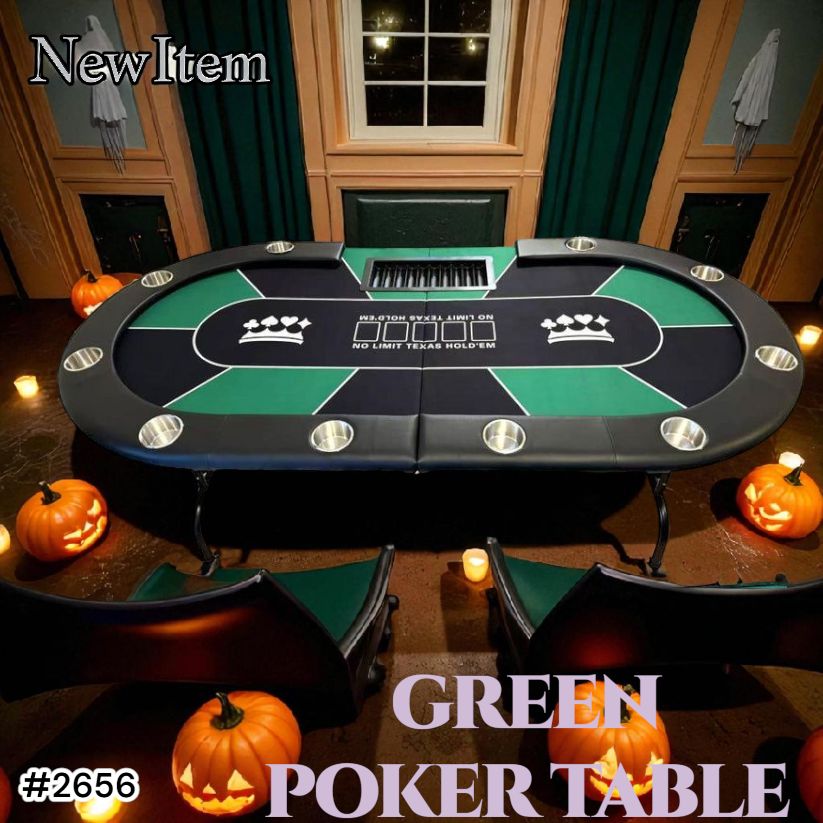 ポーカーテーブル 折りたたみ 10人対応 家庭用 ドリンクホルダー付きトランプ ポーカーテーブル 折りたたみ 10人対応 家庭用 ドリンクホルダー付き