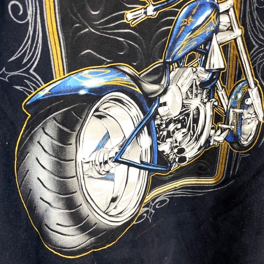 USA製ヴィンテージvintageプルオーバーパーカーフーディBIKE