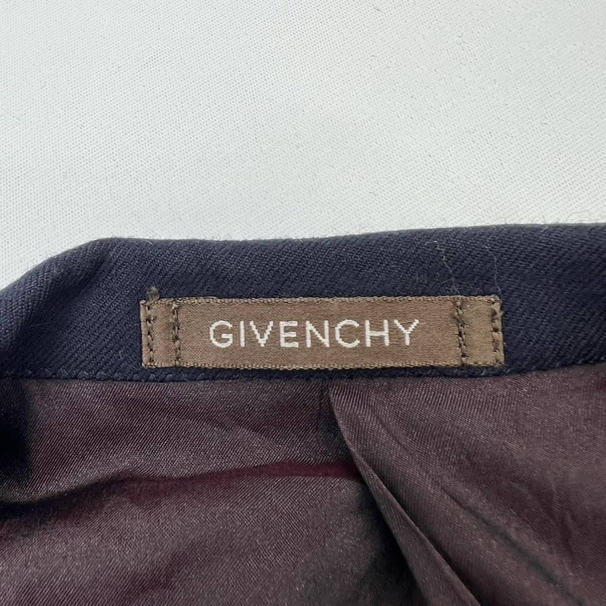 GIVENCHY カシミヤ100％ 刻印ロゴ 金ボタン ダブルテーラードJKT