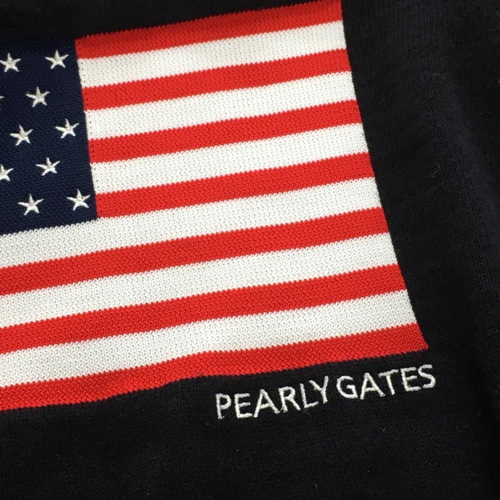 【超美品】PEARLYGATESセーター ネイビー×白 ウール100% 星条旗 ☆SALE価格☆【超美品】パーリーゲイツ セーター ネイビー×白 ウール