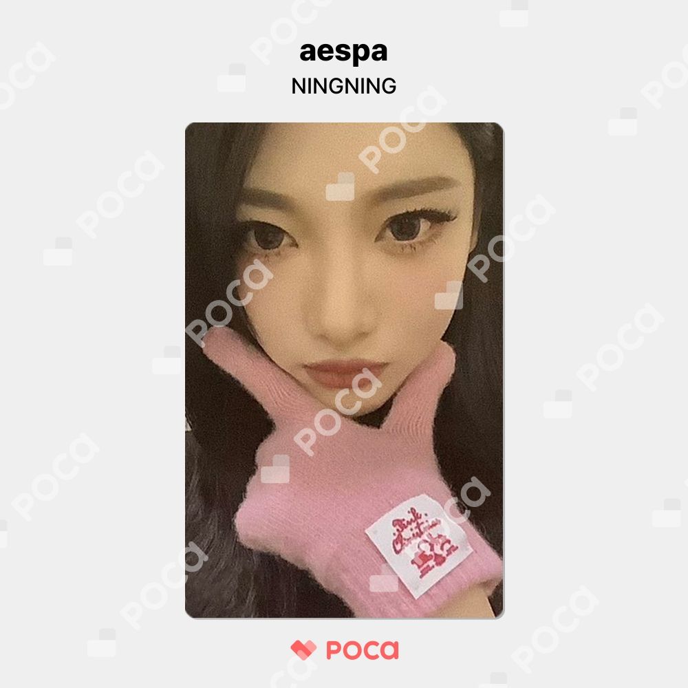 aespa ニンニン PINK CHRISTMAS アクスタ トレカ 公式》 aespa ピンククリスマス md ニンニン トレカ スペシャル