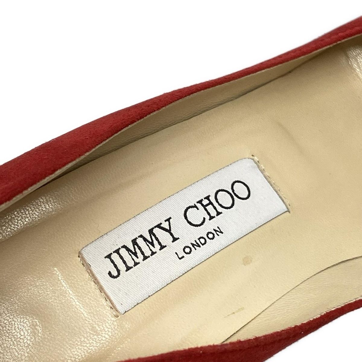 JIMMY CHOO(ジミーチュウ) パンプス 37 レディース - レッド