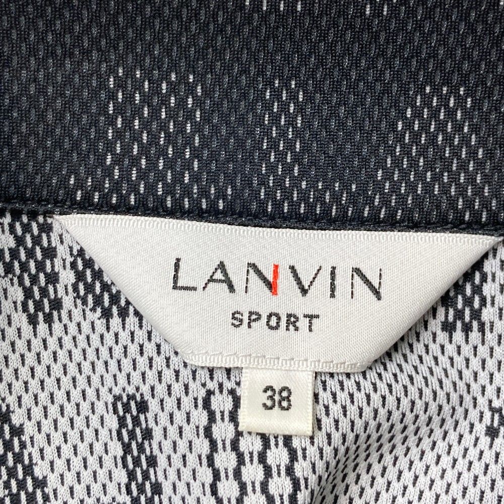 サイズ：38 LANVIN SPORT ランバン スポール ハーフジップ 半袖Tシャツ