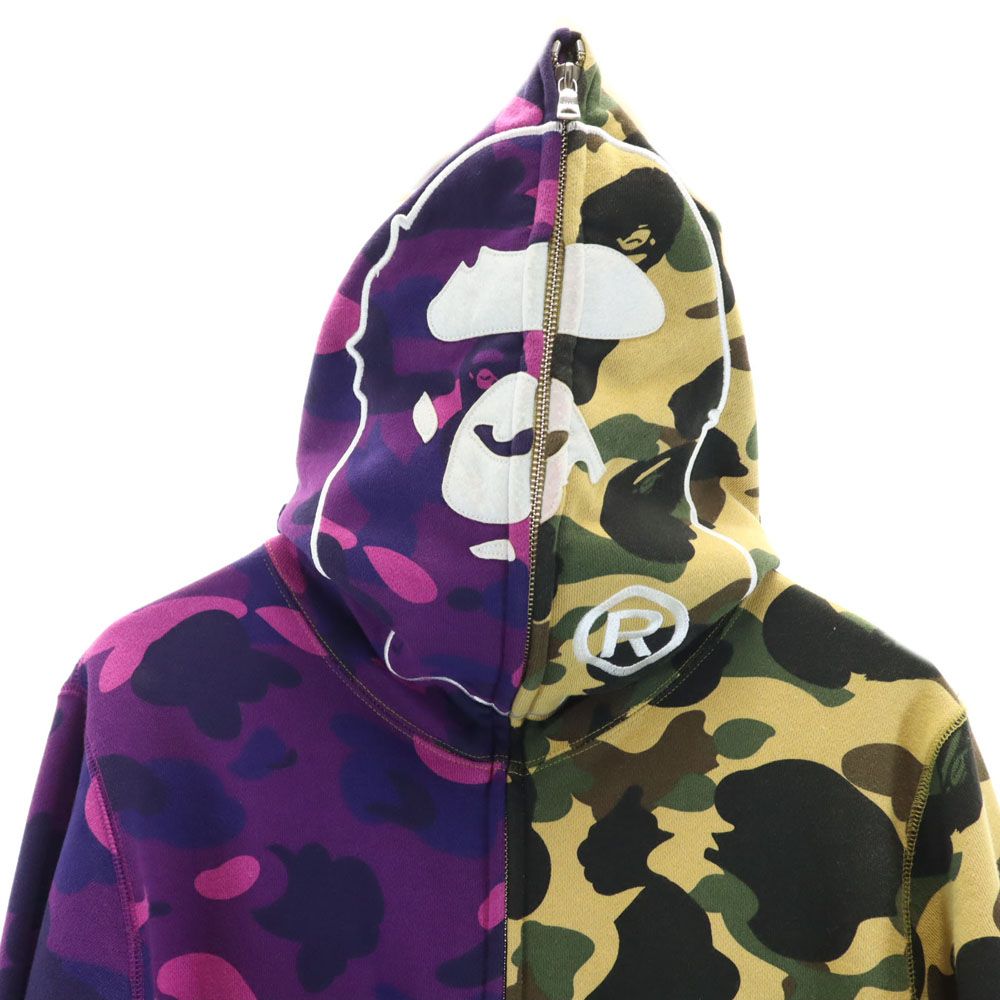 A Bathing Ape ショップ 紫迷彩フルジップパーカー